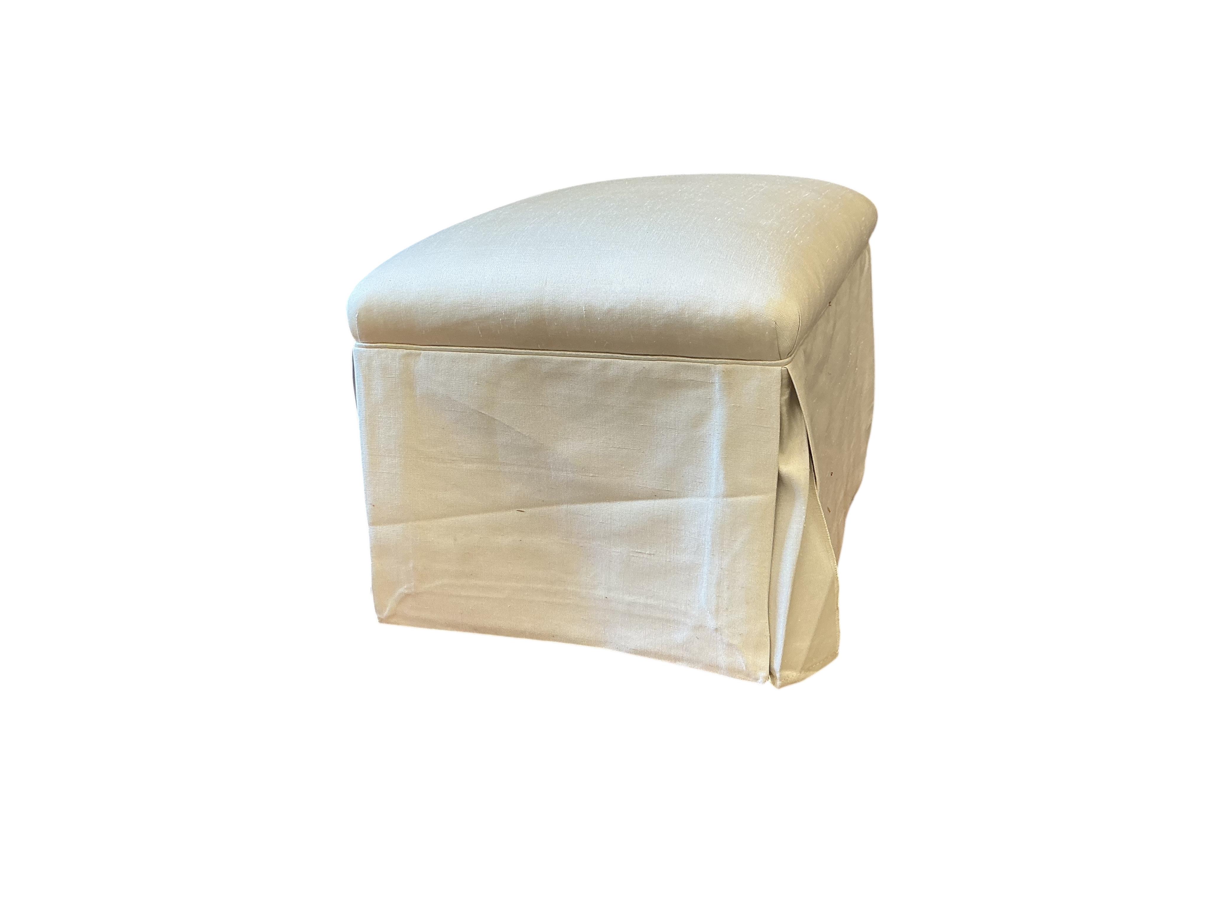 A modern Ben Whistler settee, width 180cm, depth 100cm, height 82cm together with a footstool and a similar armchair